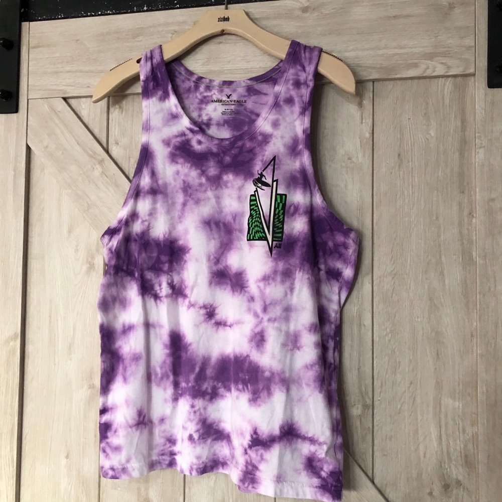 NWOT American Eagle Purple Tie Dye Tank